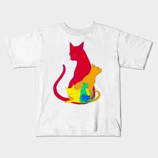 Rainbow cats Kids T-Shirt